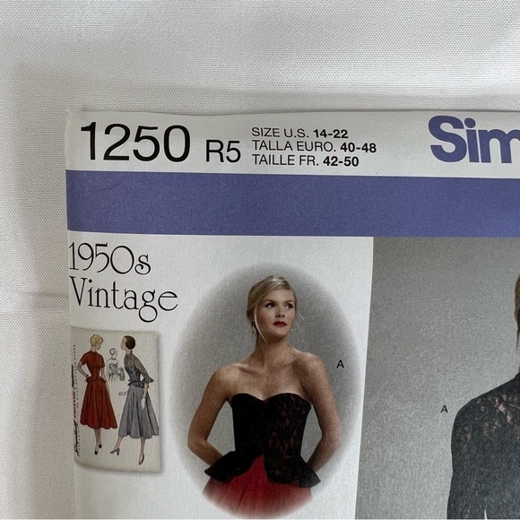 Simplicity Sewing pattern 1250: 1950's Vintage size 14-22 - Picture 2 of 6